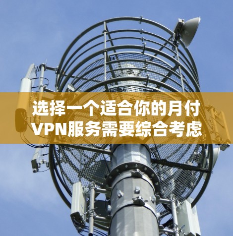 选择一个适合你的月付VPN服务需要综合考虑多个因素，以下是根据你的需求整理出的建议