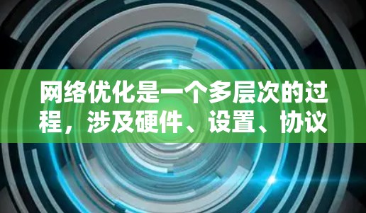 网络优化是一个多层次的过程，涉及硬件、设置、协议、安全等多个方面。以下是一个有条理的网络优化指南，帮助您全面优化网络性能