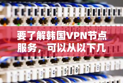 要了解韩国VPN节点服务，可以从以下几个方面进行了解