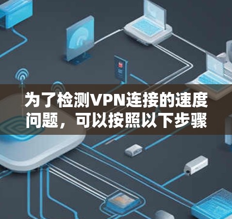 为了检测VPN连接的速度问题，可以按照以下步骤进行排查和测试